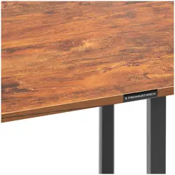 Schreibtisch - mit Regal - 110 x 50 cm - 105 kg - braun / schwarz