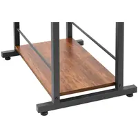 Íróasztal - polccal - 110 x 50 cm - 105 kg - barna / fekete