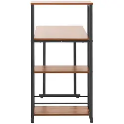 Íróasztal - polccal - 110 x 50 cm - 105 kg - barna / fekete