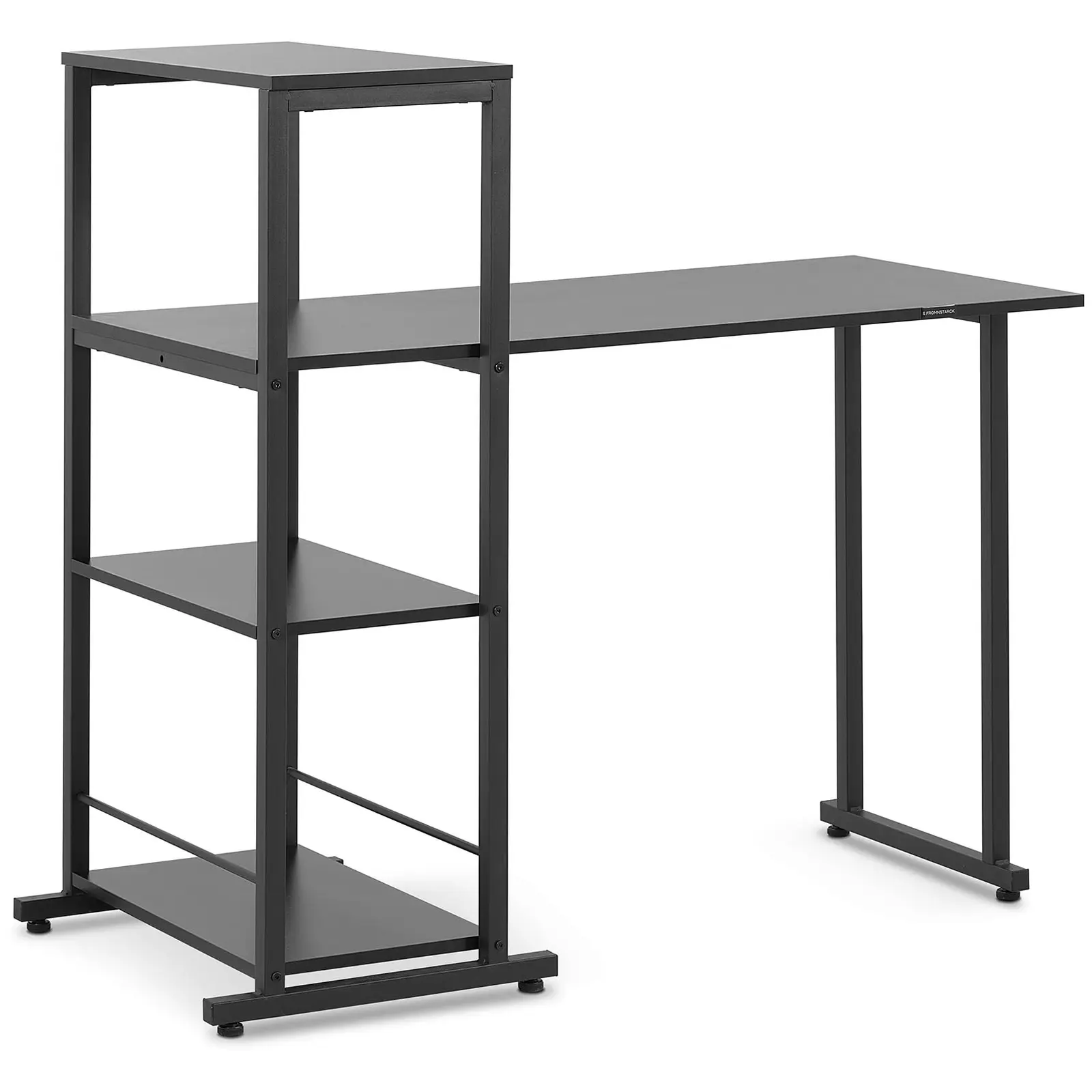 Desk - with shelf - 110 x 50 cm - 105 kg - black
