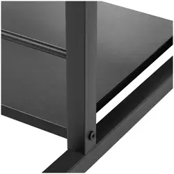 Schreibtisch - mit Regal - 110 x 50 cm - 105 kg - schwarz