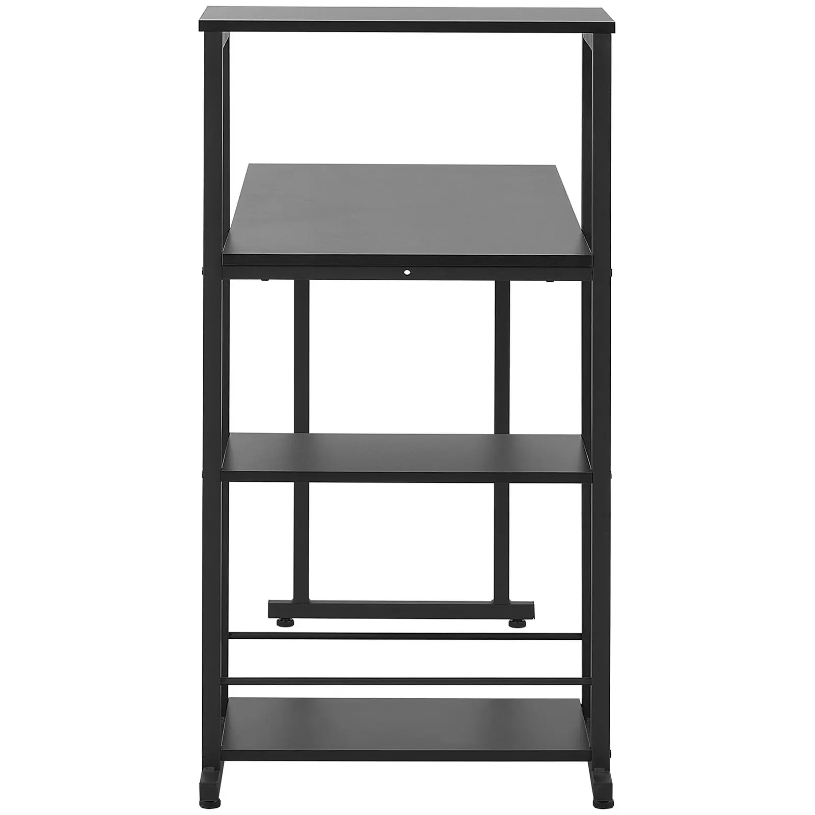 Schreibtisch - mit Regal - 110 x 50 cm - 105 kg - schwarz