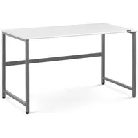 Skrivebord - 120 x 60 cm - hvit / grå