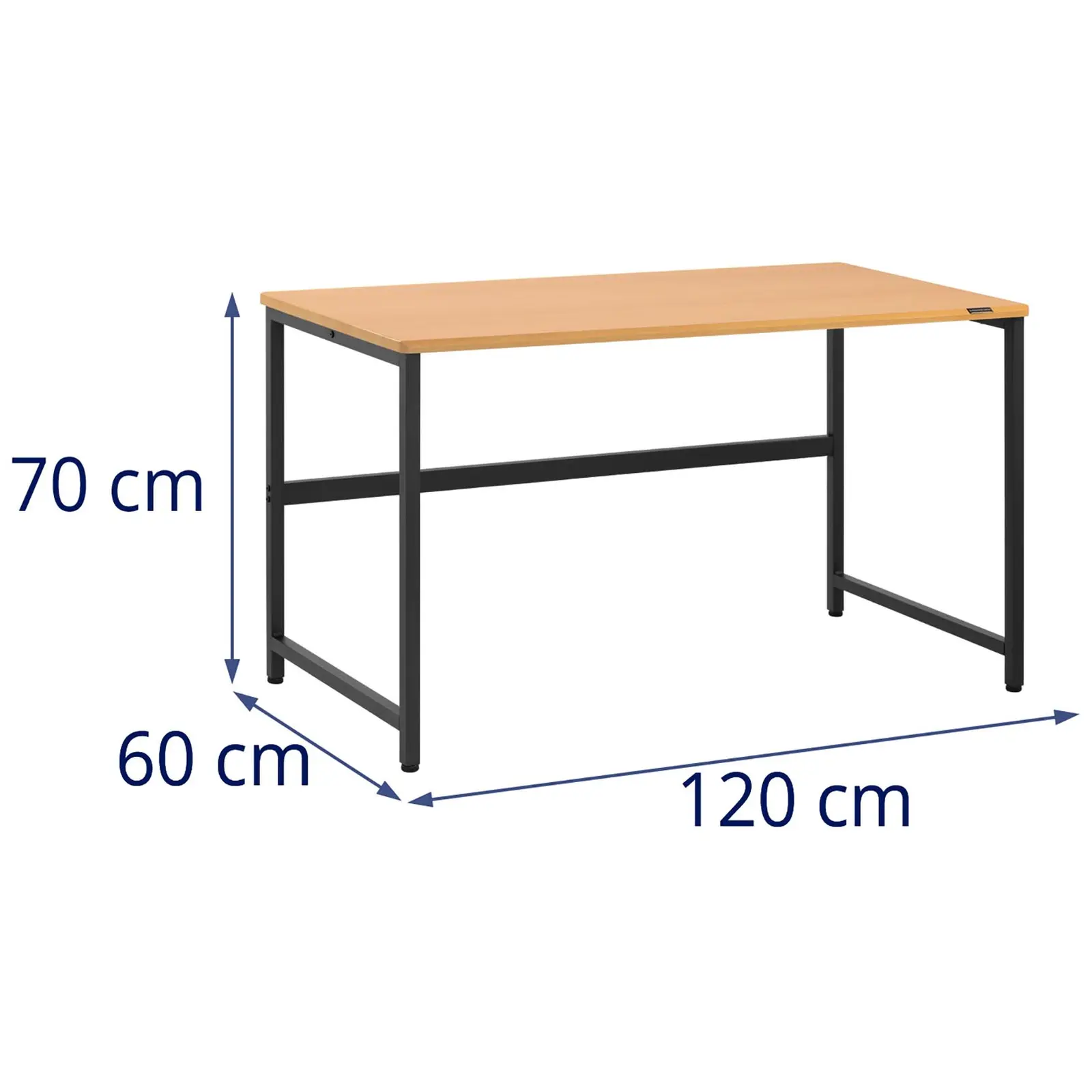Psací stůl - 120 x 60 cm - hnědý