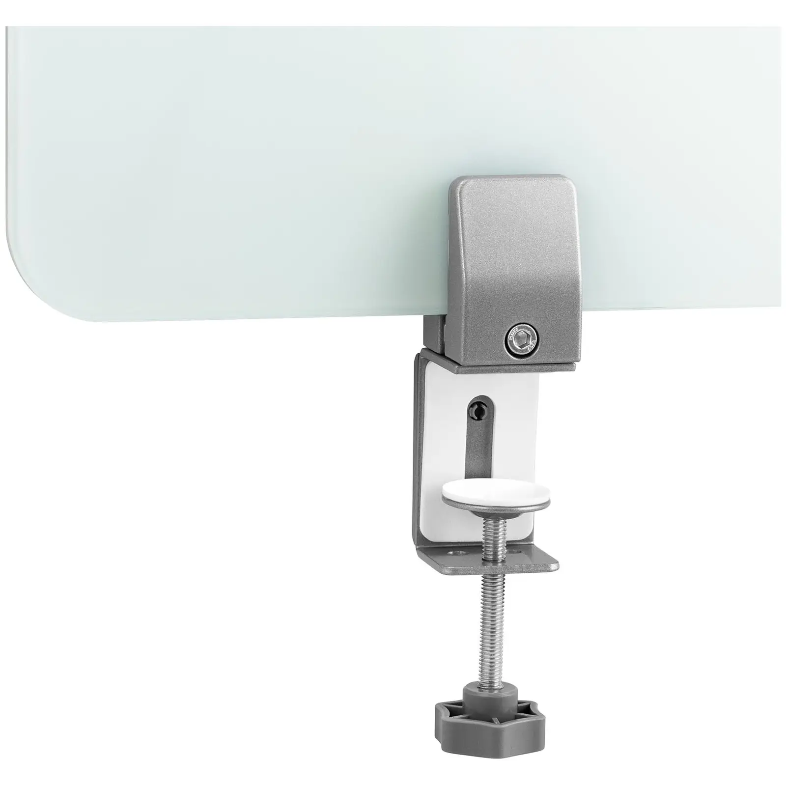 Séparateur de bureau - 750 x 400 mm - Verre trempé (Couleur(s): Blanc)