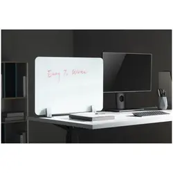 Desk Divider - 600 x 400 mm - tempered glass