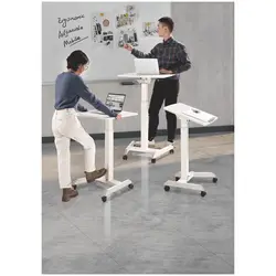 Table pour ordinateur portable - 60 x 52 cm - Inclinable de 0 - 30° - Hauteur : 760 - 1 130 mm