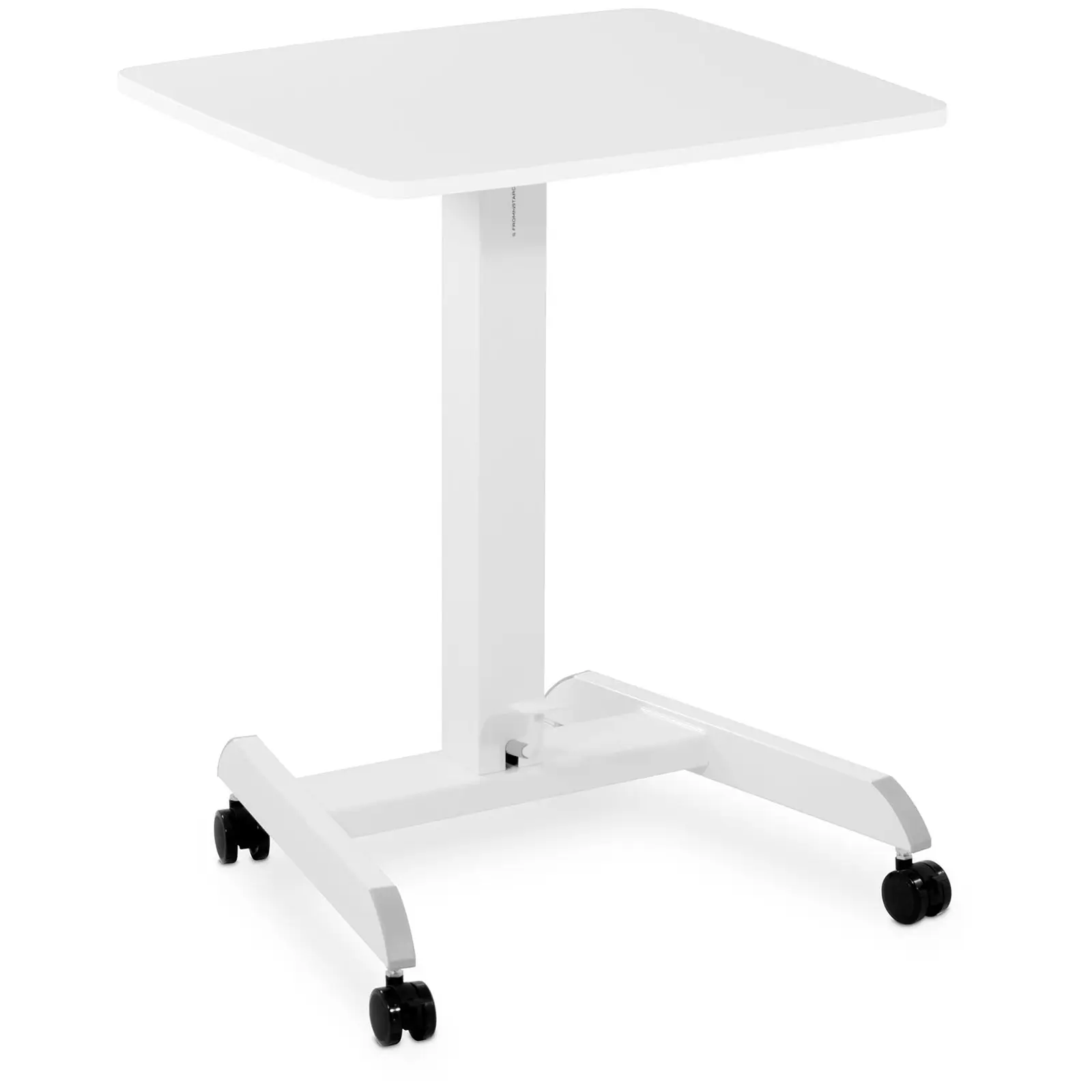 Table pour ordinateur portable - 60 x 52 cm - 4 roulettes - Hauteur : 760 - 1 130 mm