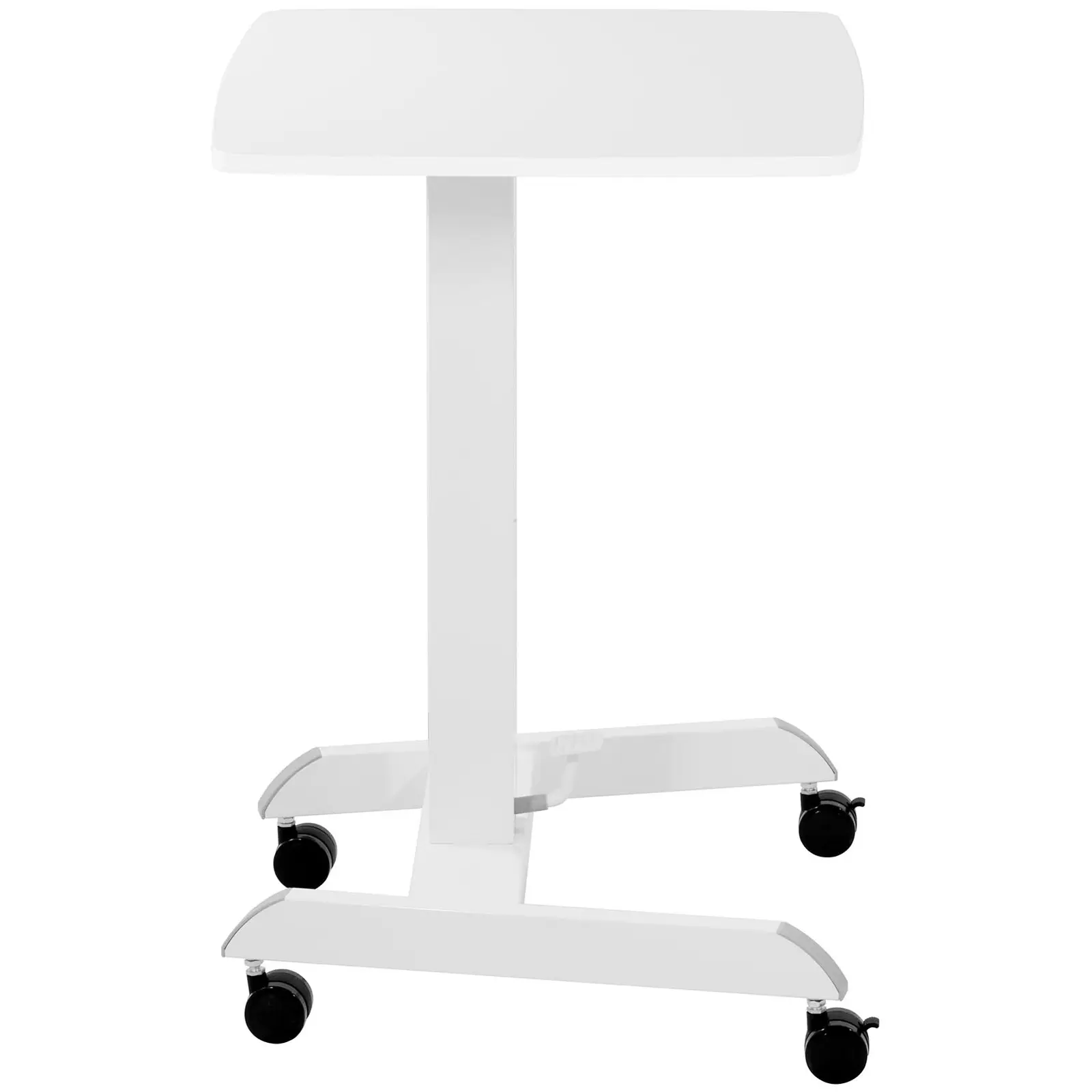 Table pour ordinateur portable - 60 x 52 cm - 4 roulettes - Hauteur : 760 - 1 130 mm