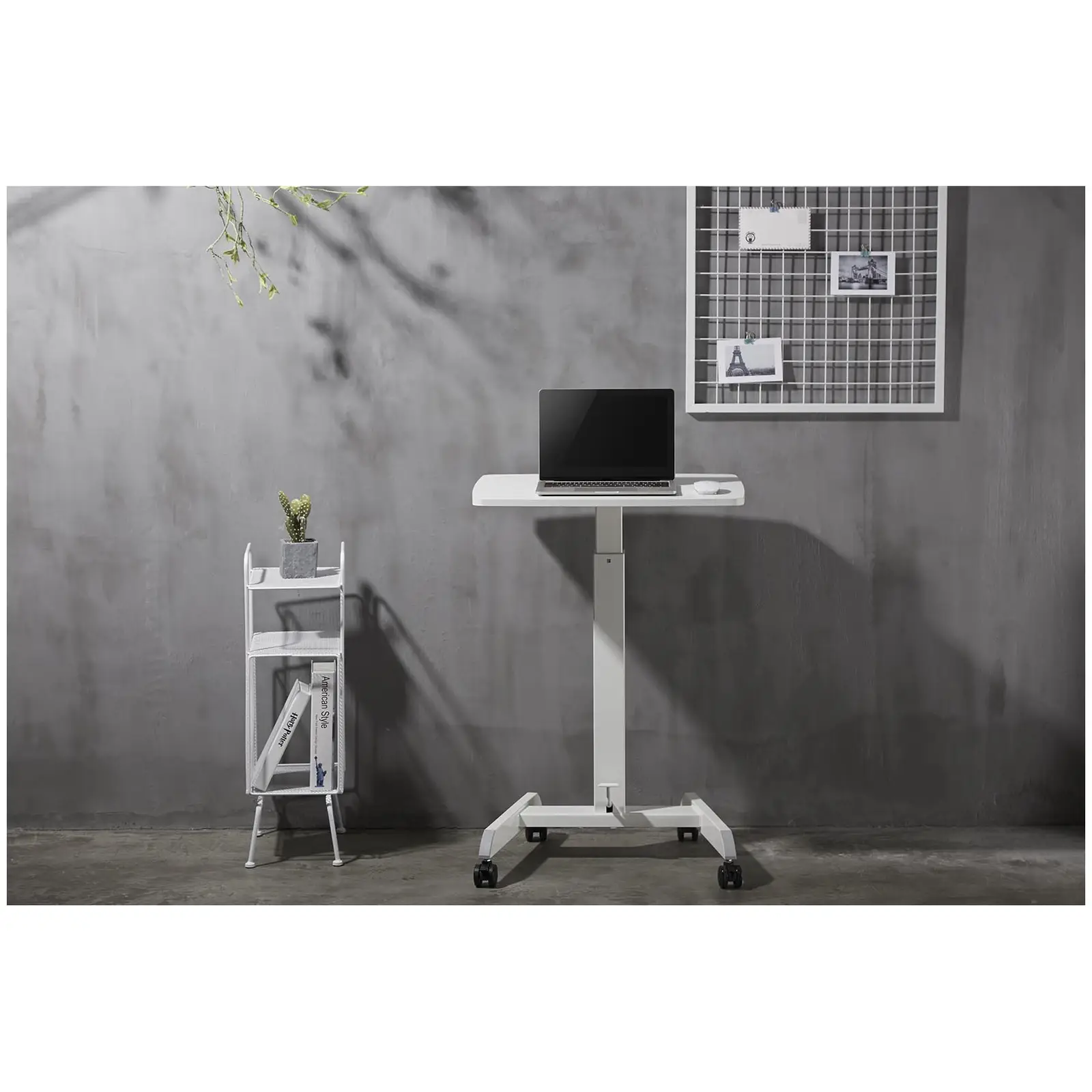 Laptop Desk - 60 x 52 cm - 4 castors - height: 760 - 1,130 mm