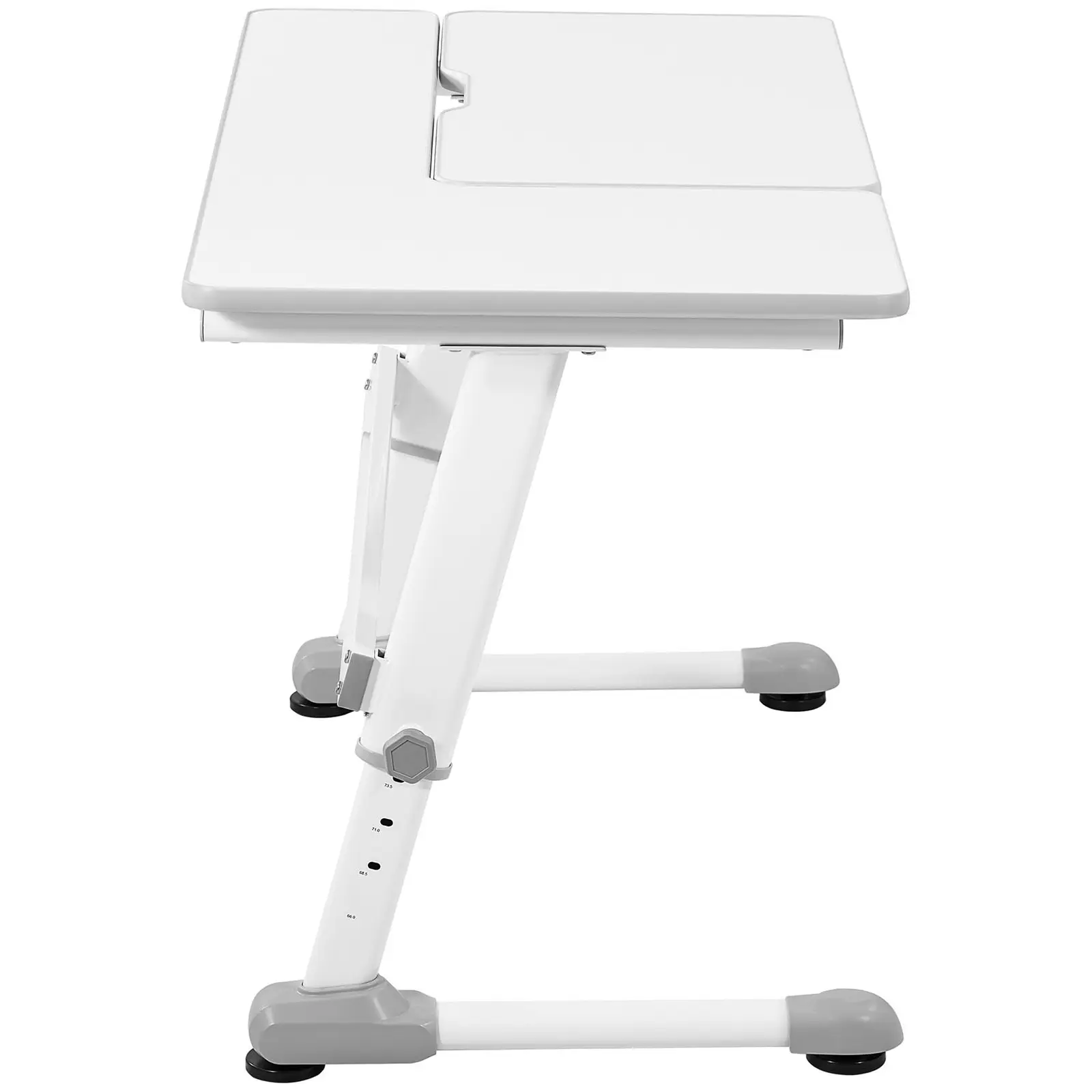 Polohovací psací stůl pro děti – 120 x 66 cm – 0–50° naklápěcí – výška: 600–760 mm (Materiál: Plast ABS)