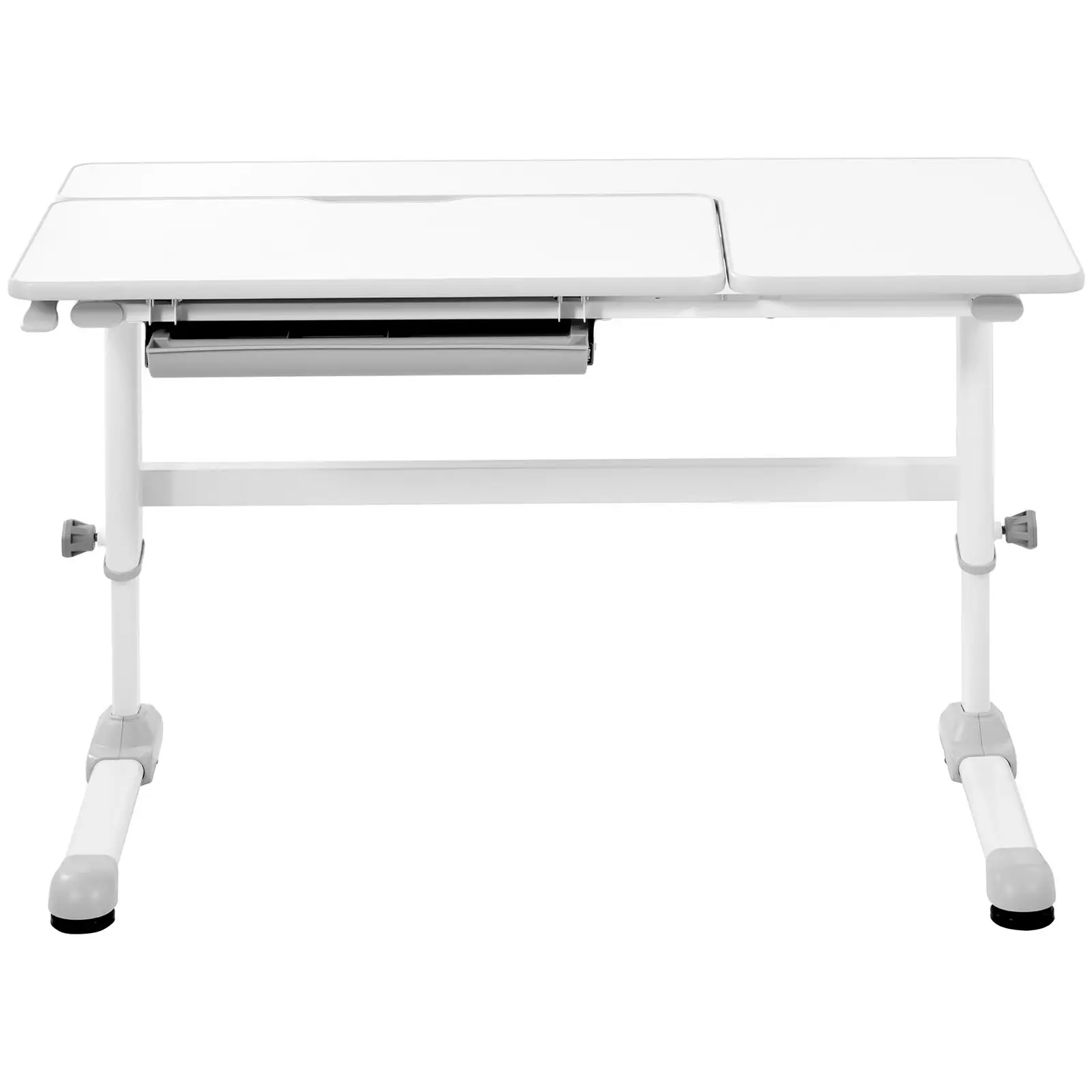 Höj- och sänkbart skrivbord för barn - 120 x 66 cm - 0–50° tiltbar bordsskiva - Höjd: 600–760 mm - Med låda