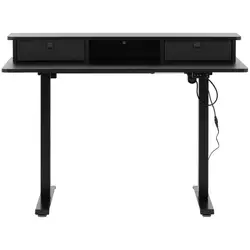 Písací stôl - výškovo nastaviteľný - 720 – 1200 mm - 80 kg - čierny