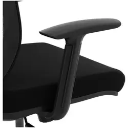 Kancelářská židle - síťované opěradlo - opěrka hlavy - sedák 50 x 50 cm - do 150 kg - černá