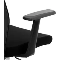 Chaise de bureau - dossier en filet - appuie-tête - siège de 50 x 50.5 cm - jusqu'à 150 kg - noir