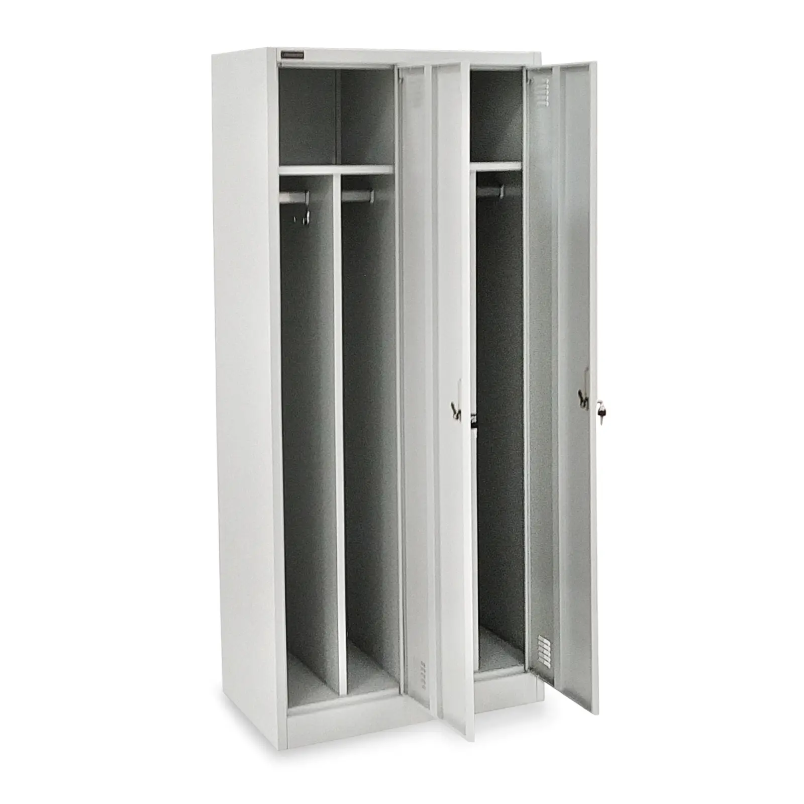 Locker - 2 compartments - lockable