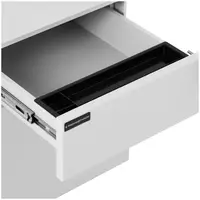 Мобилен шкаф за документи - 35 кг - заключващ се - бял