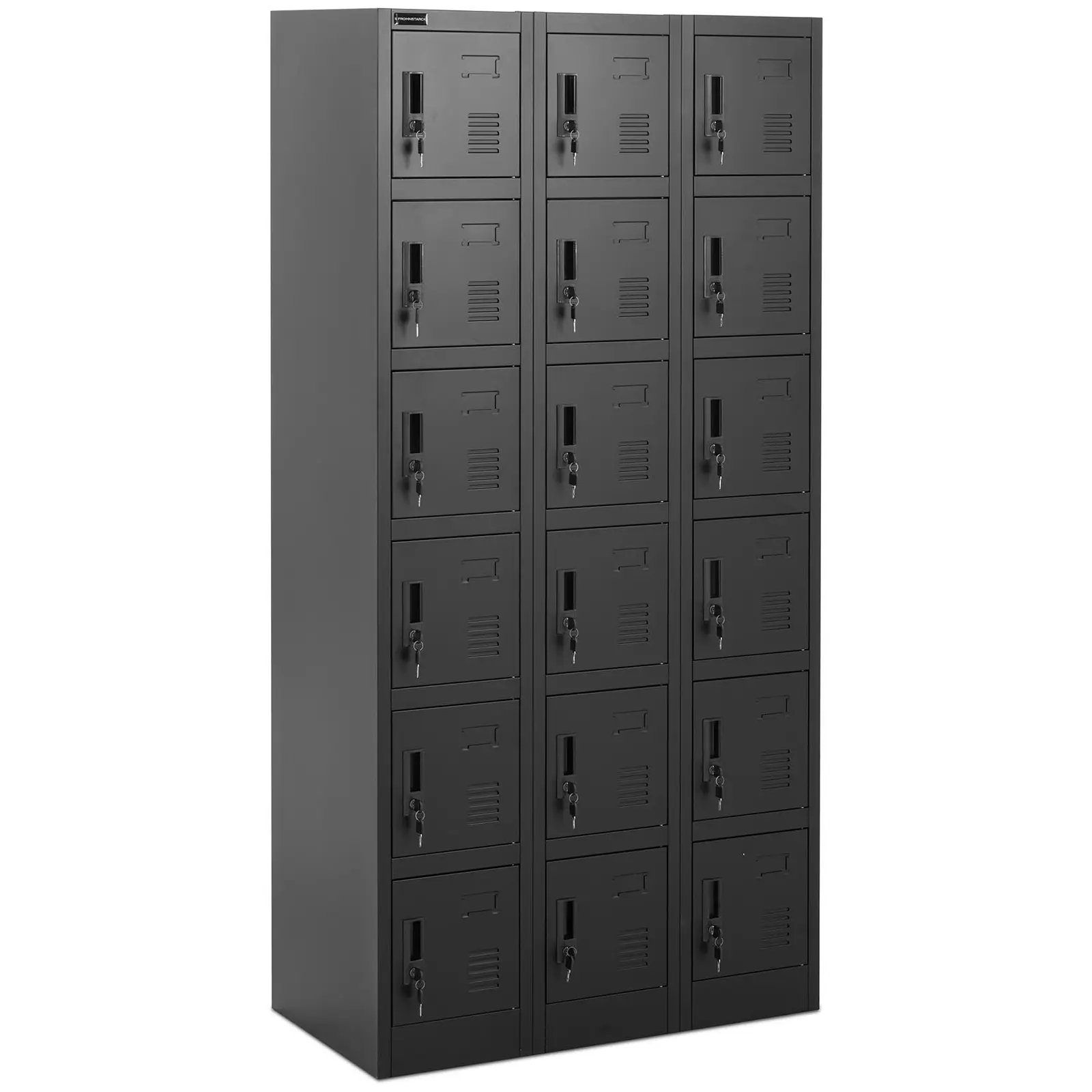 Locker - 18 shelves - lockable -200 kg