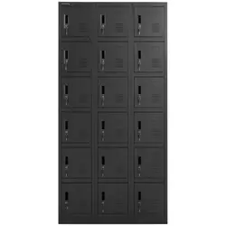 Locker - 18 shelves - lockable -200 kg