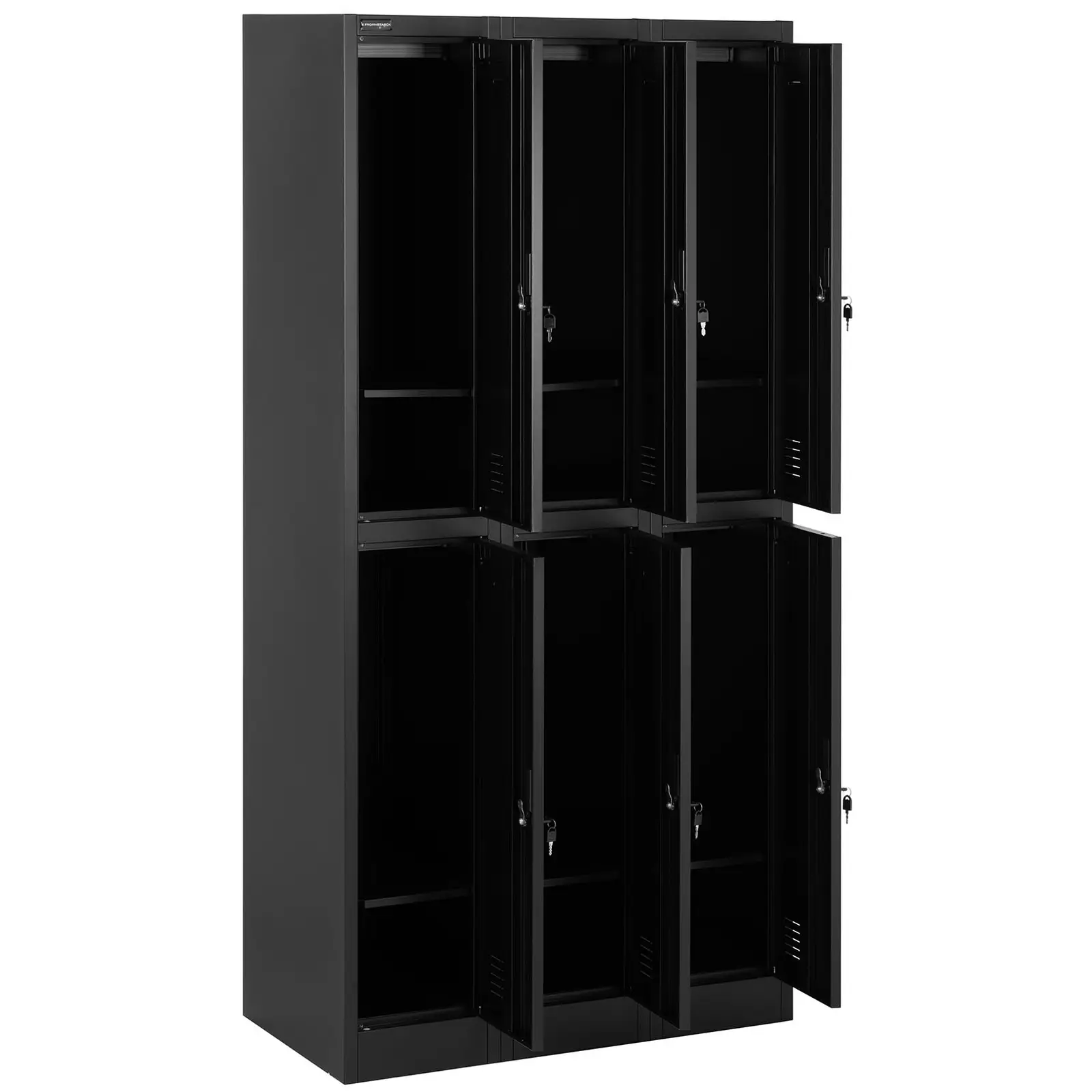 Locker - 6 shelves - lockable - 200 kg