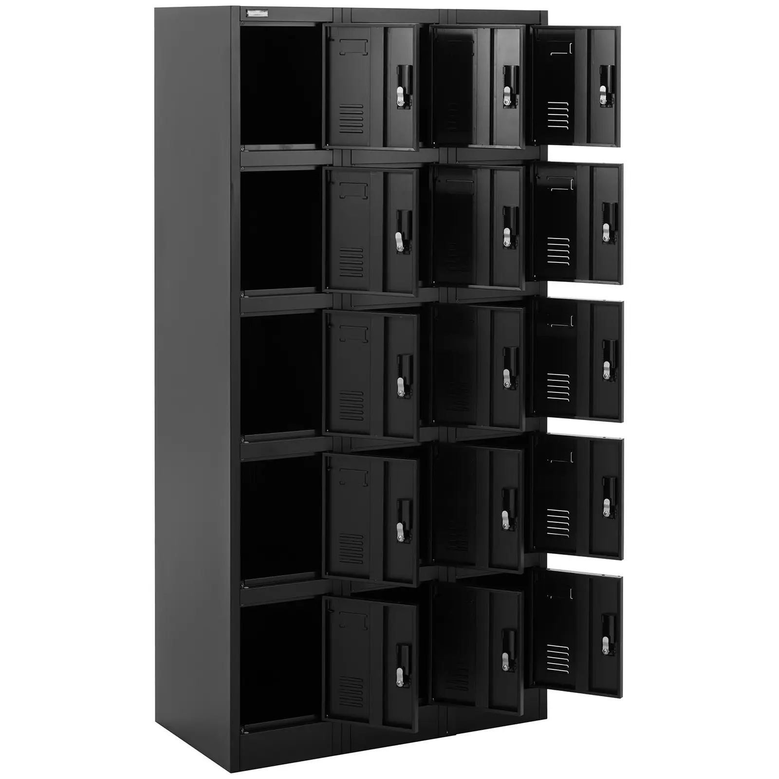 Locker - 15 shelves - lockable - 200 kg