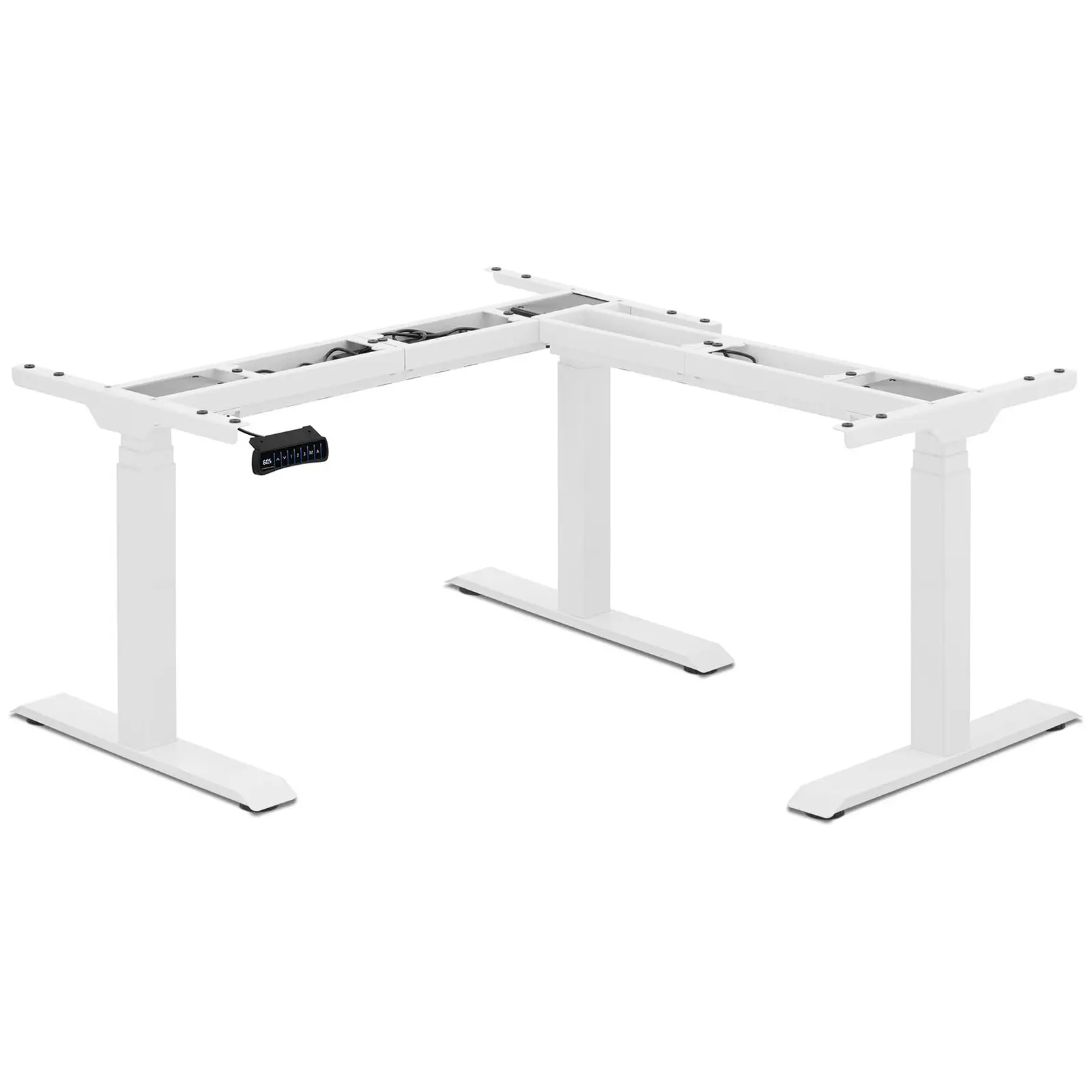 Korkeussäädettävä työpöydän runko - korkeus: 58 - 123 cm - leveys: 90 - 150 / 110 - 190 cm