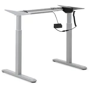 Standing Desk Frame - height-adjustable - for sitting & standing - 120 W - 80 kg - grey
