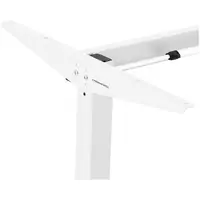 Výškově nastavitelný rám stolu - manuální - 70 kg - bílý