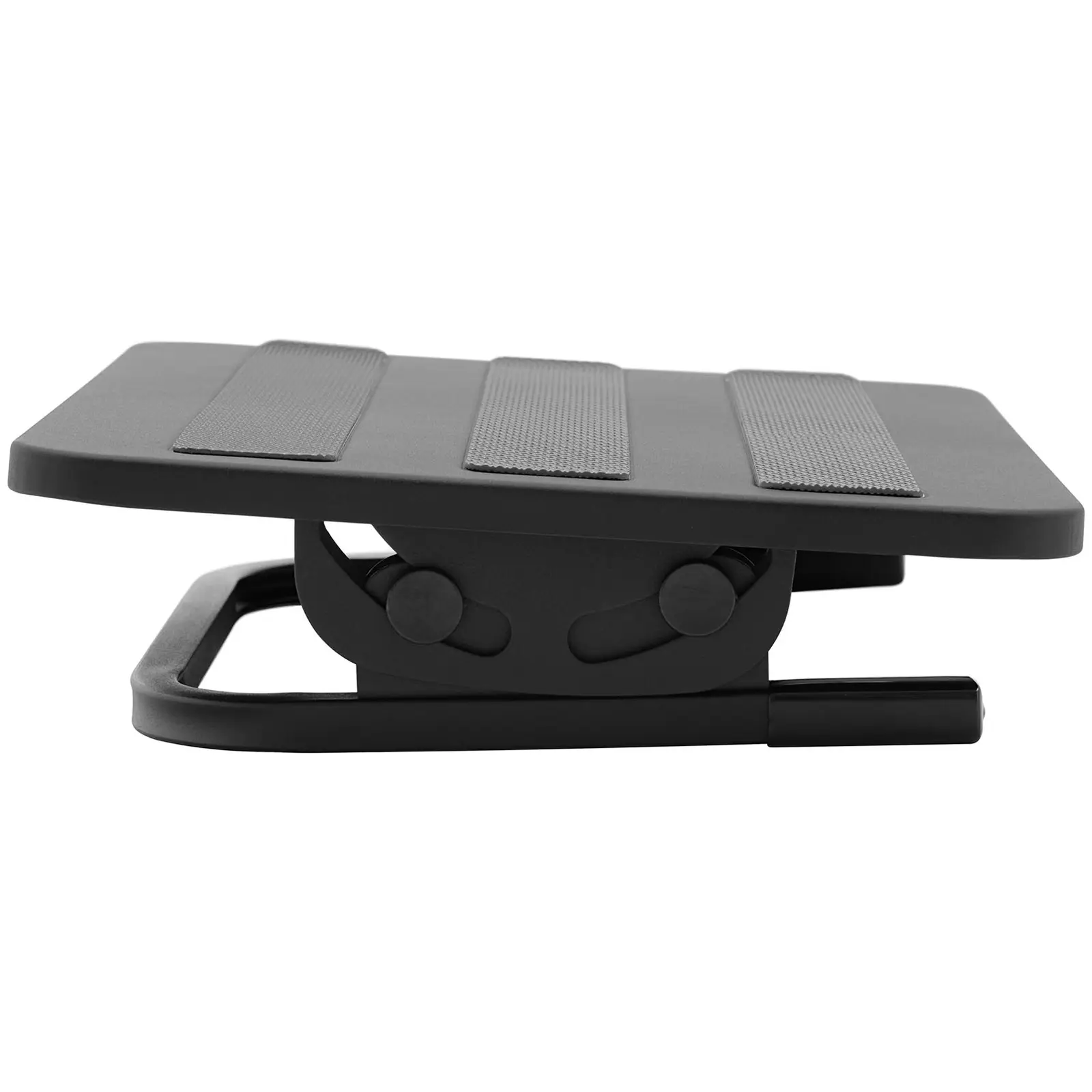 Repose pieds bureau - acier / plastique / PVC - noir - 20 kg (Couleur(s): Noir)
