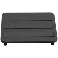 Foot Rest - steel / plastic / PVC - black - 20 kg