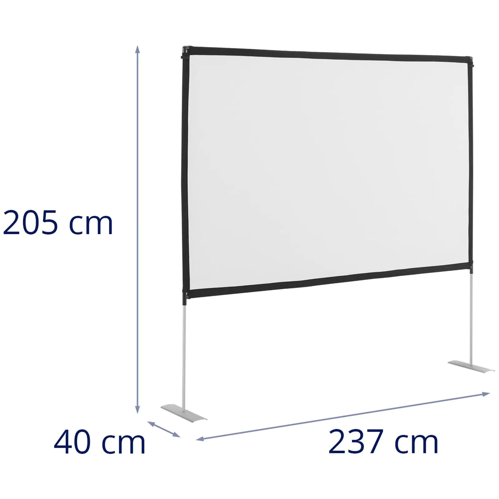 Projector Screen - 228 x 133 cm - 16:9 - 100" - aluminium frame