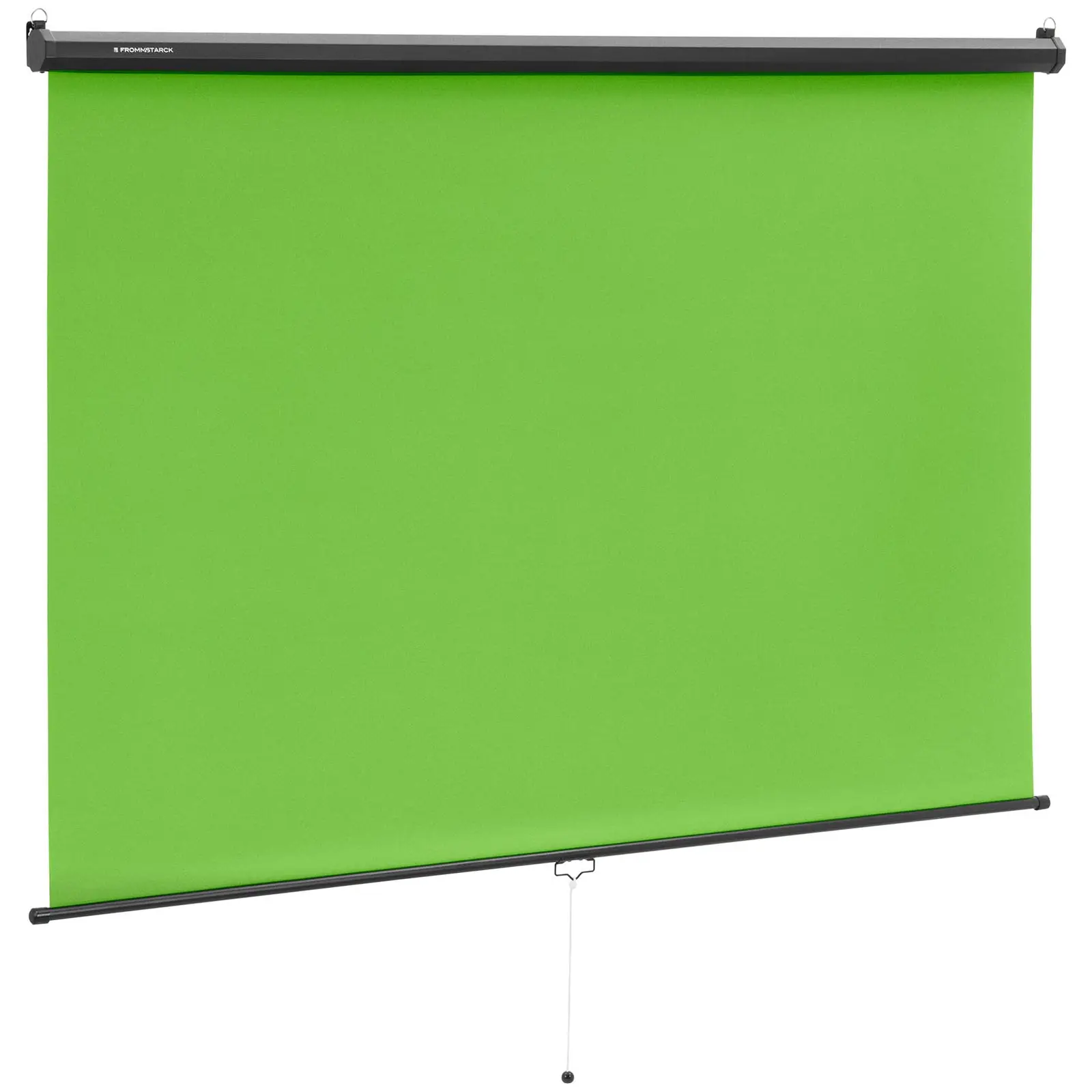 Zelené pozadí rolovací na stěnu a strop 84" 2 060 x 1 813 mm - Projekční plátna Fromm & Starck