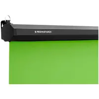 Green Screen - enrollable - para pared y techo - 84" - 2060 x 1813 mm
