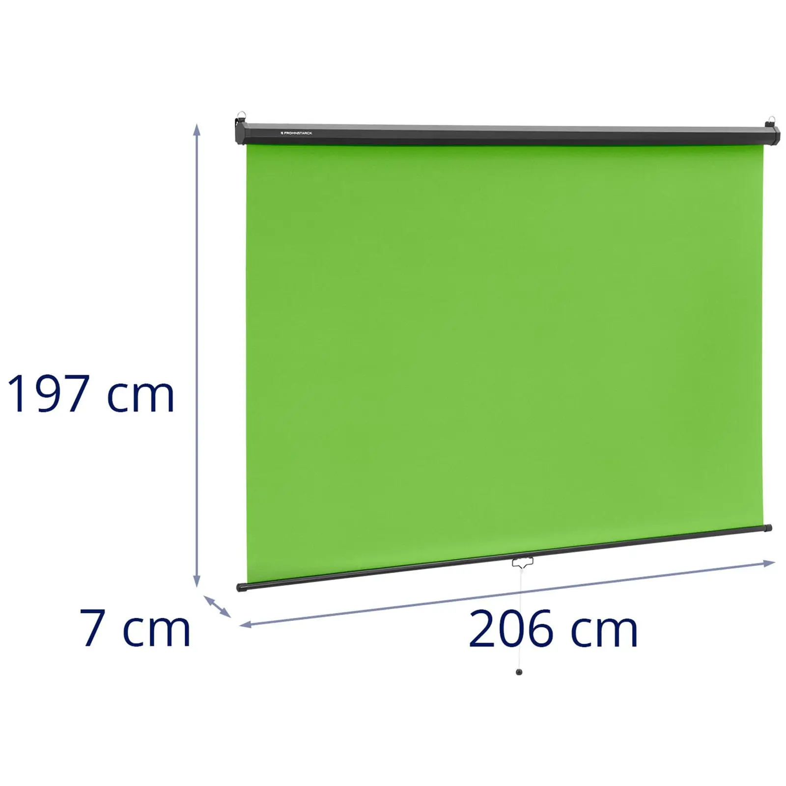 Zielone tło fotograficzne - rozwijane - na ścianę i sufit - 84" - 2060 x 1813 mm