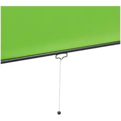 Green screen - rullattava - seinälle tai kattoon - 84" - 1760 x 1450 mm