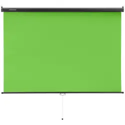 Green Screen - enrollable - para pared y techo - 84" - 1760 x 1450 mm