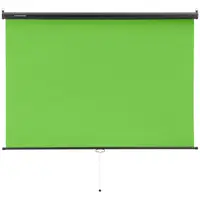 Green Screen - enrollable - para pared y techo - 84" - 1760 x 1450 mm