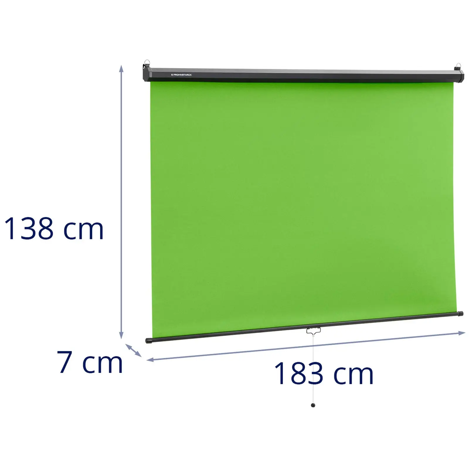 Green Screen - Roller blind - for wall and ceiling - 84" - 1760 x 1450 mm