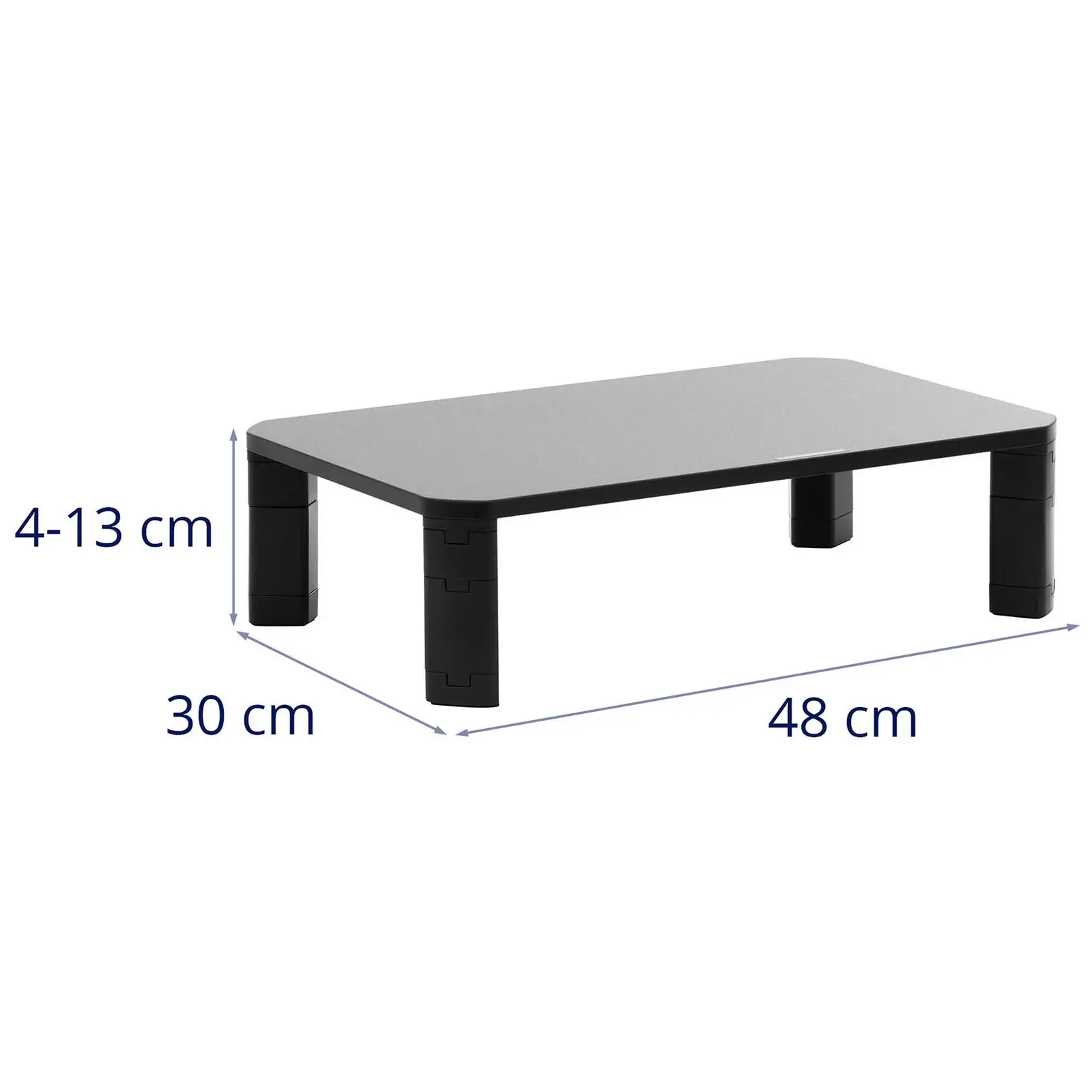 Nadstavec na stôl - výškovo nastaviteľný 40 / 70 / 100 / 130 mm