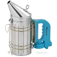 Bee Smoker - stainless steel / cowhide - with heat shield - small - battery powered