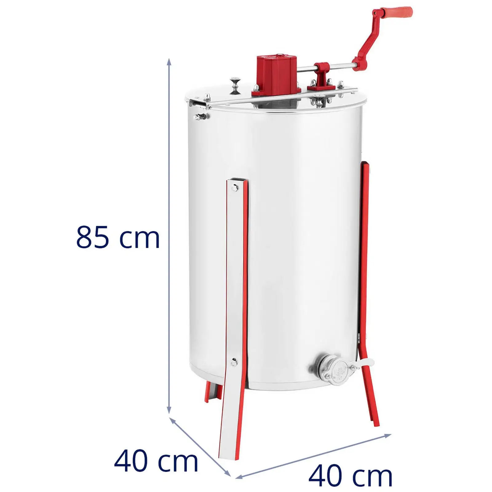 Extracteur de miel - Tangentiel - Manuel - 3 cadres (Type d'extracteur de miel: 3 cadres)