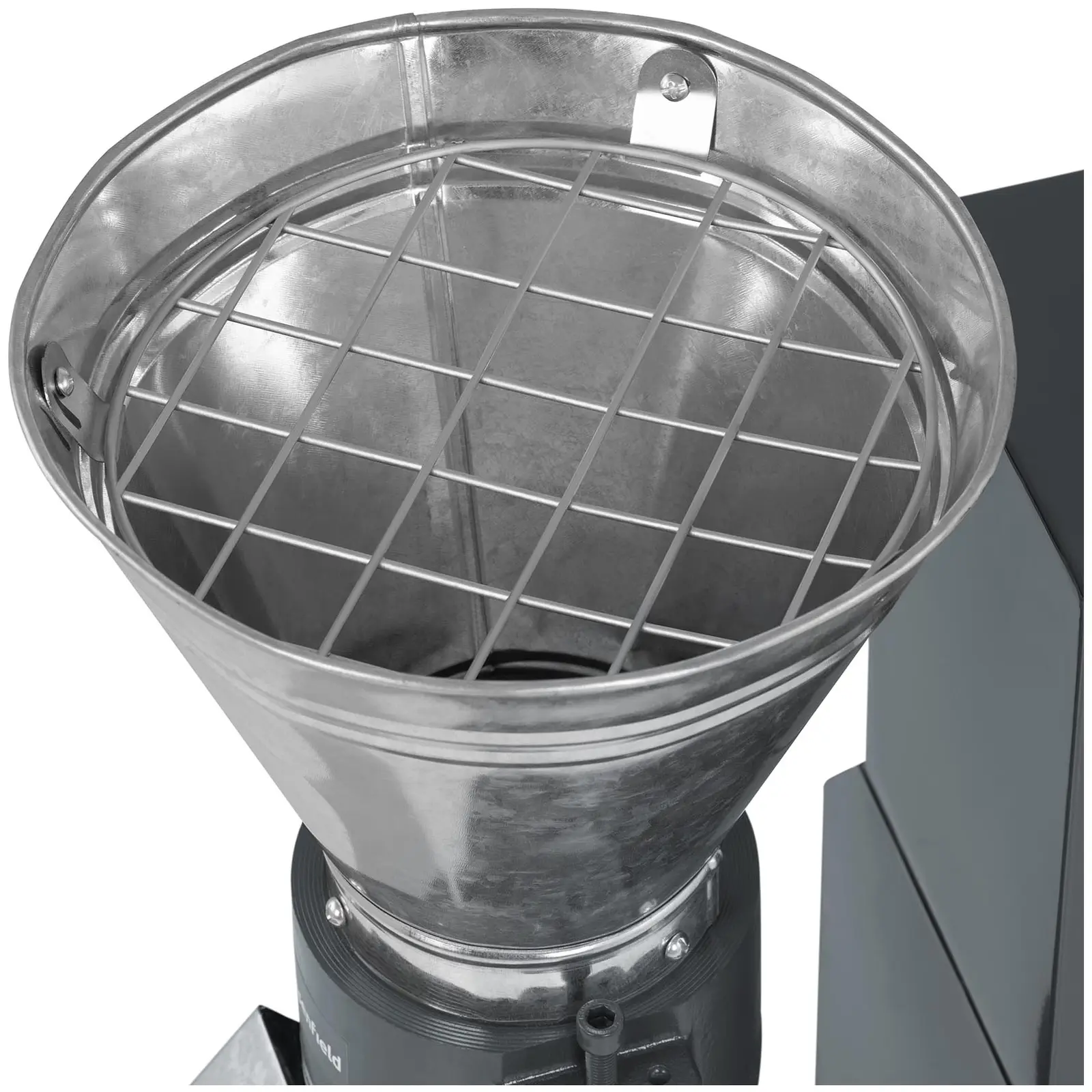 Lis na pelety - max. 100 kg/h - Ø 120 mm - uzamykatelná přihrádka (Počet klíčů: 4 Pc)