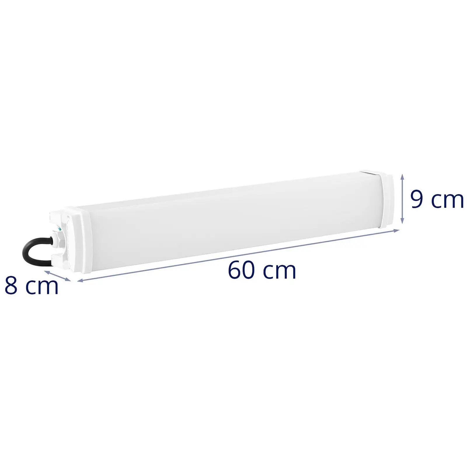 Vanntett LED-lysrør - 30 W - 60 cm