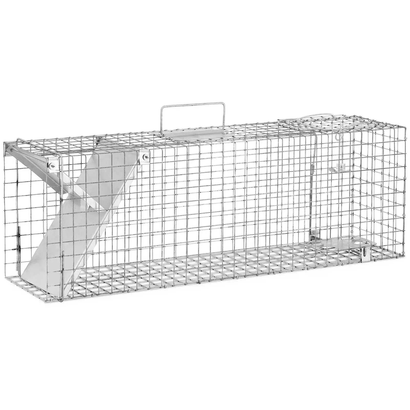 Armadilha para animais - 820 x 200 x 270 mm - grade 25 x 25 mm