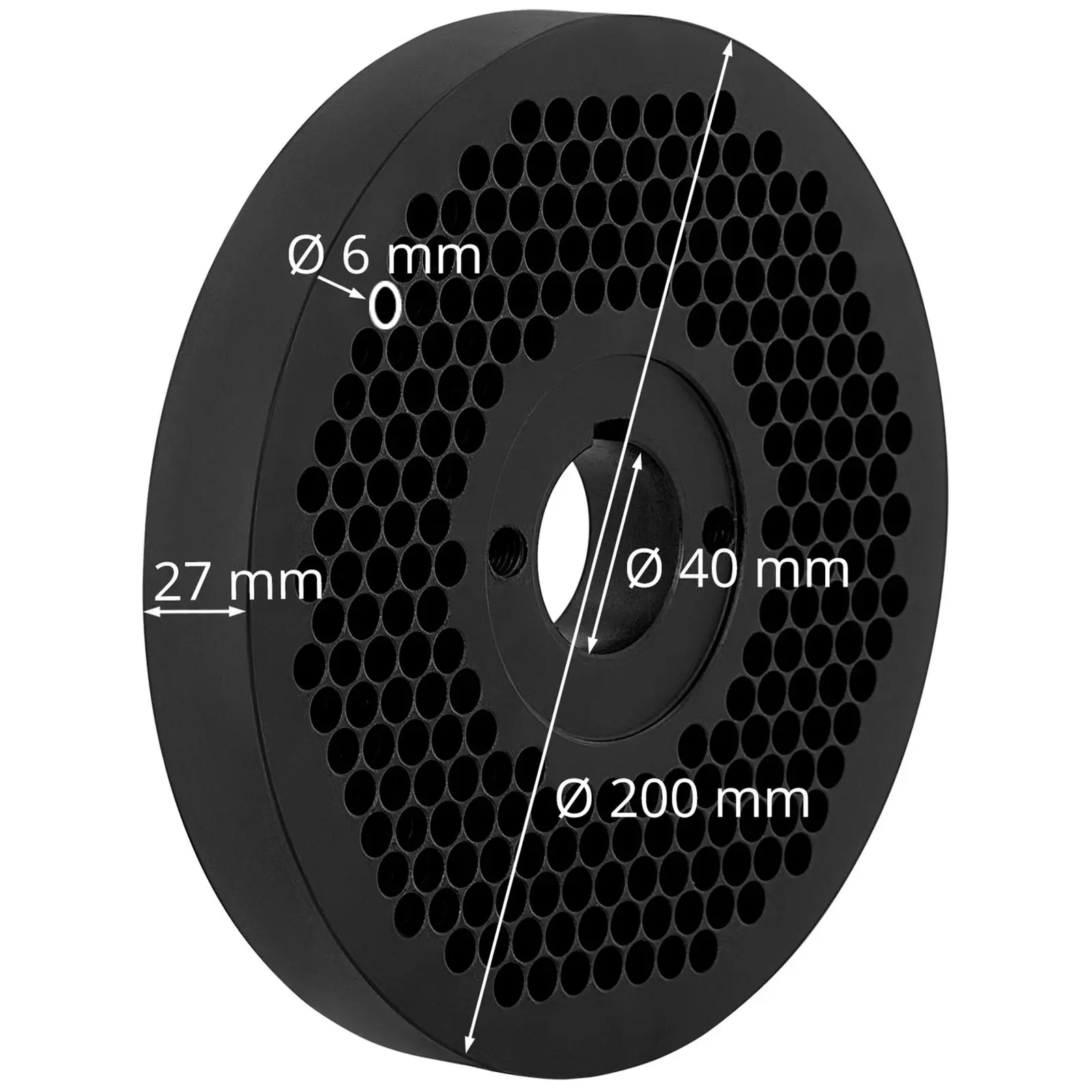 Hulskive til pillepresser WIE-PM-1000 (10280041) - foderpiller: 6 mm i diameter