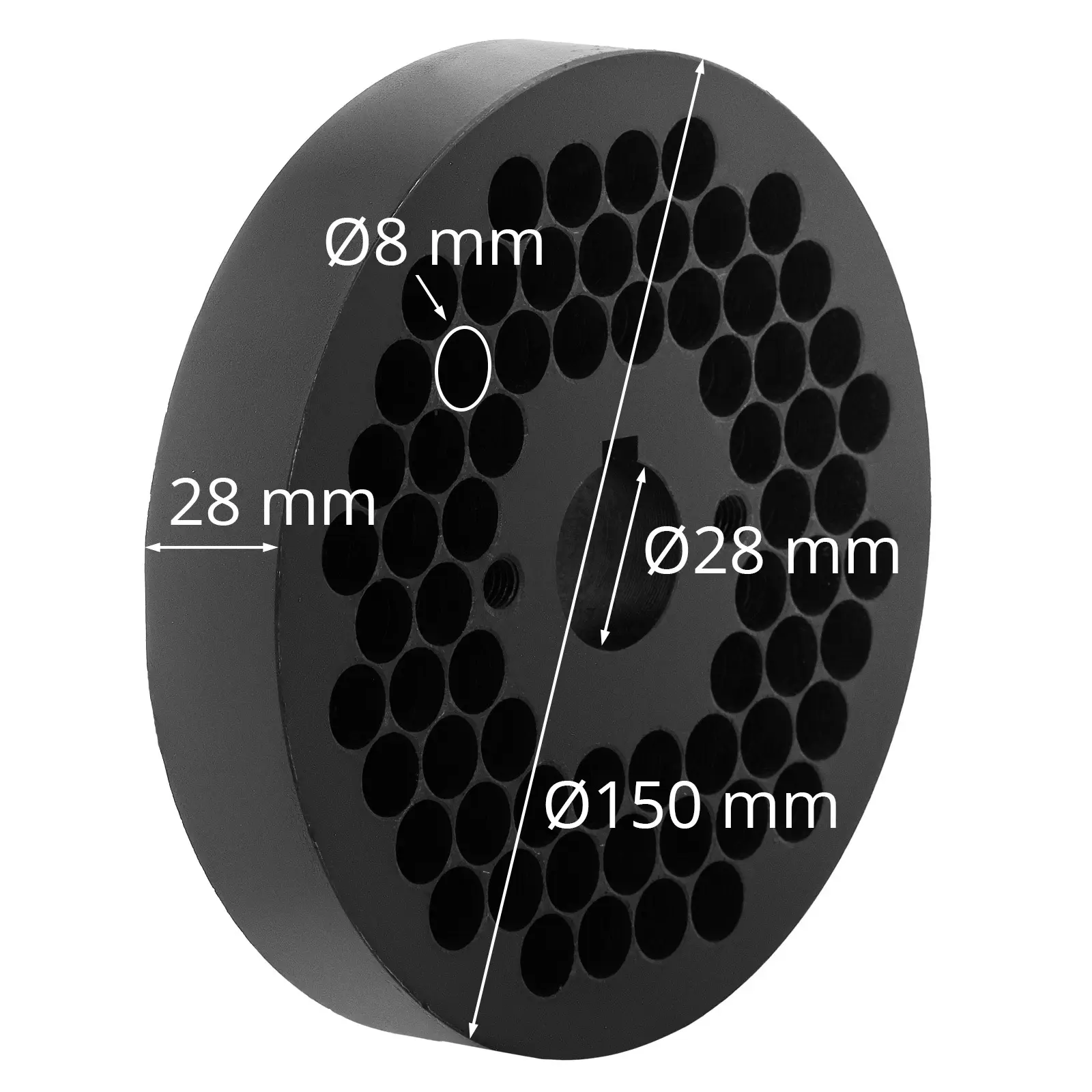 Matrise til pelletspresse for WIE-PM-2500 (10280044) - Ø 8 mm