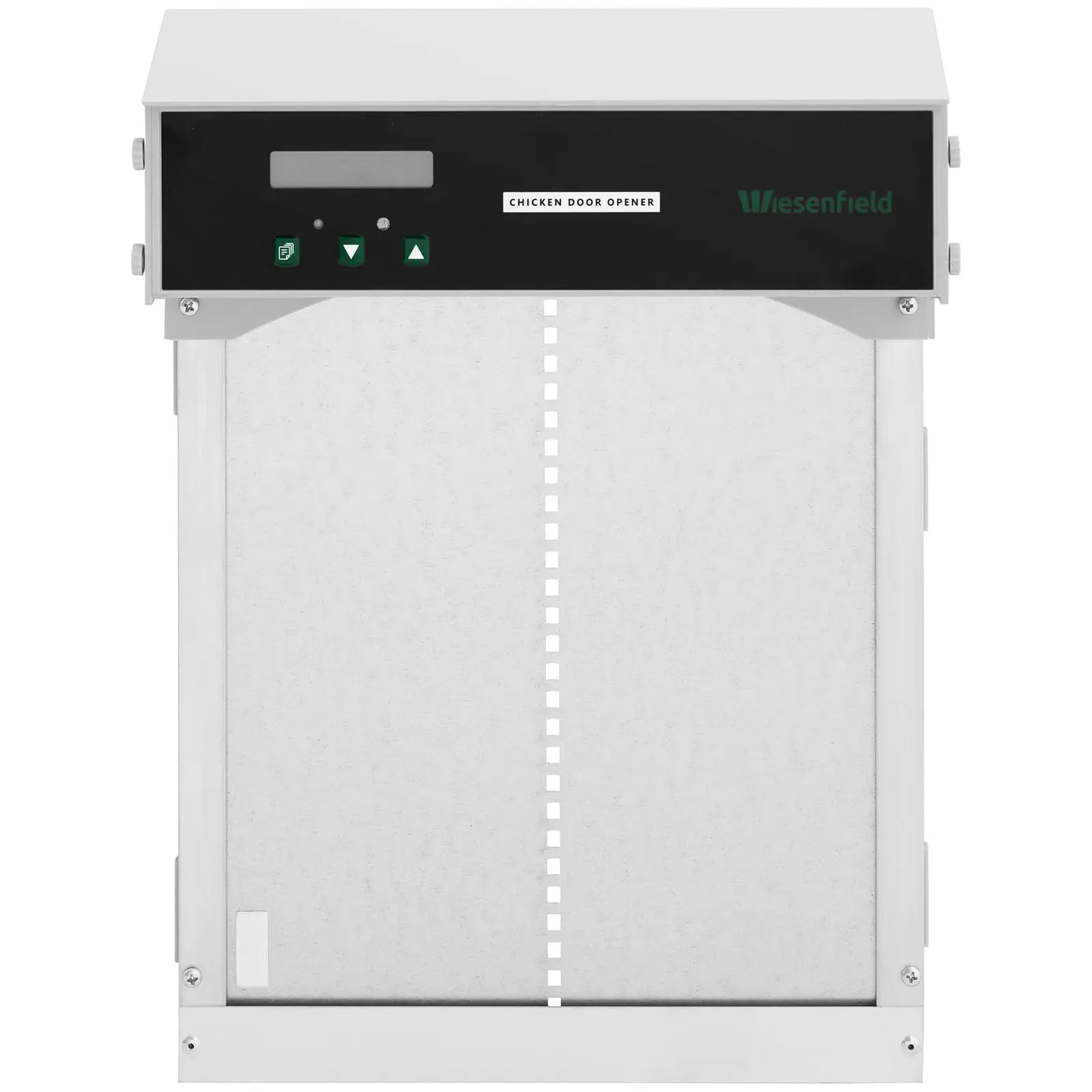 Porte automatique - minuterie / capteur de lumière - à piles - verrouillage automatique - fonction anti-blocage (Alimentation électrique: Pile(s) ou batterie(s))
