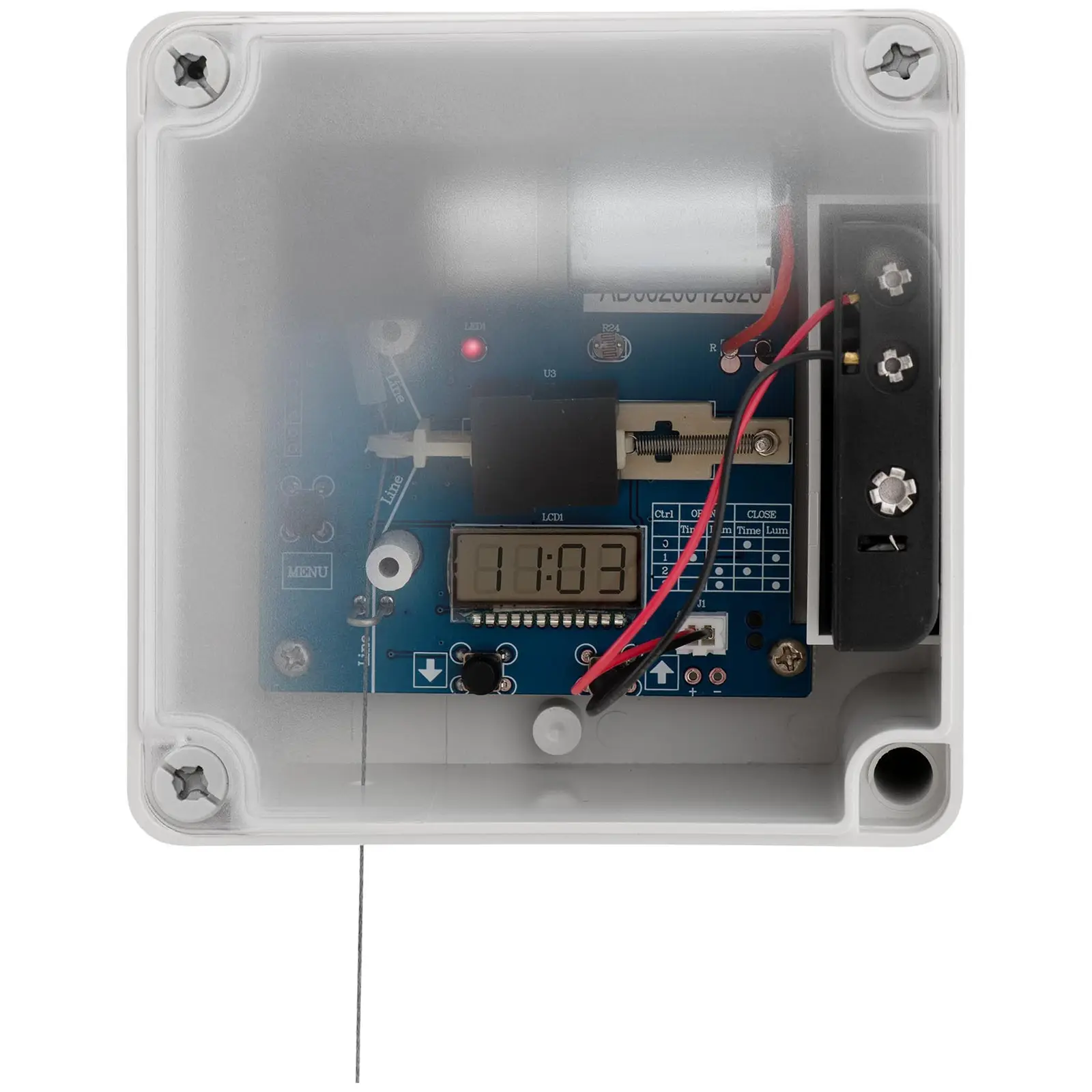 Porta automatica per pollaio - Timer, sensore luce - Funzionamento a batteria