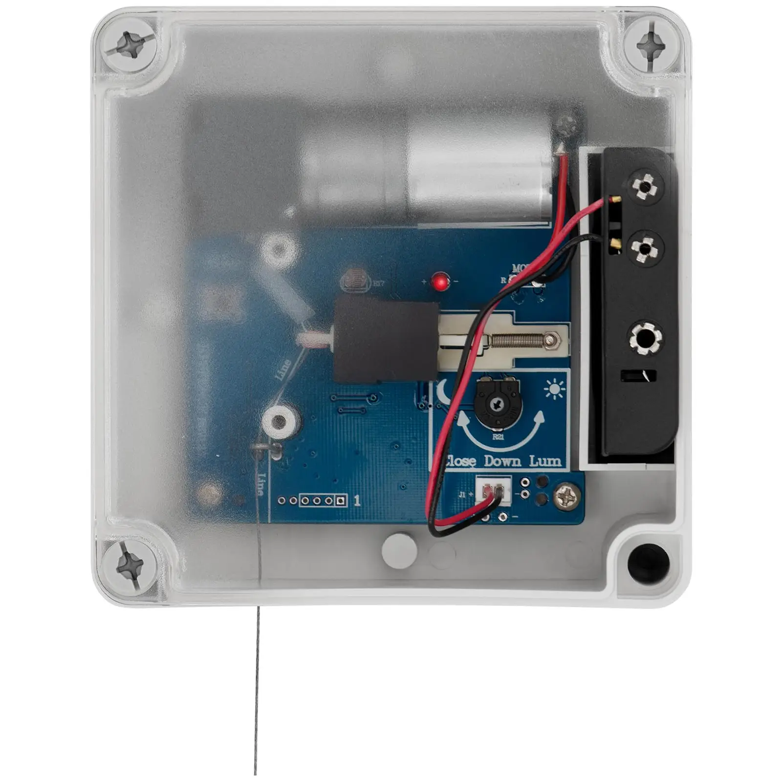 Puerta automática para gallinero - 24 x 32 cm - sensor de luz - sistema antibloqueo