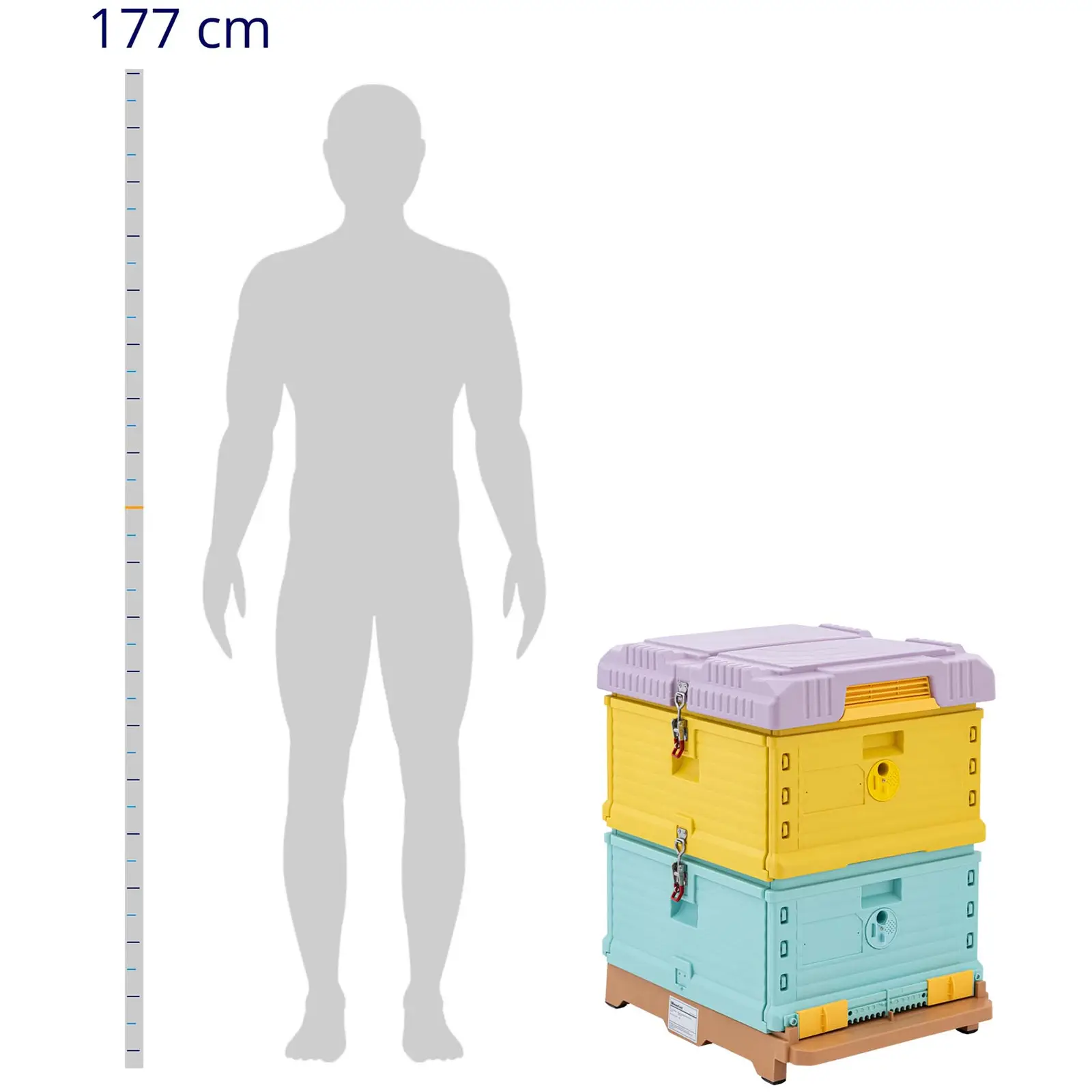 Bikube - plast (polypropylen) - 54 x 44 cm - med varmeisolasjon